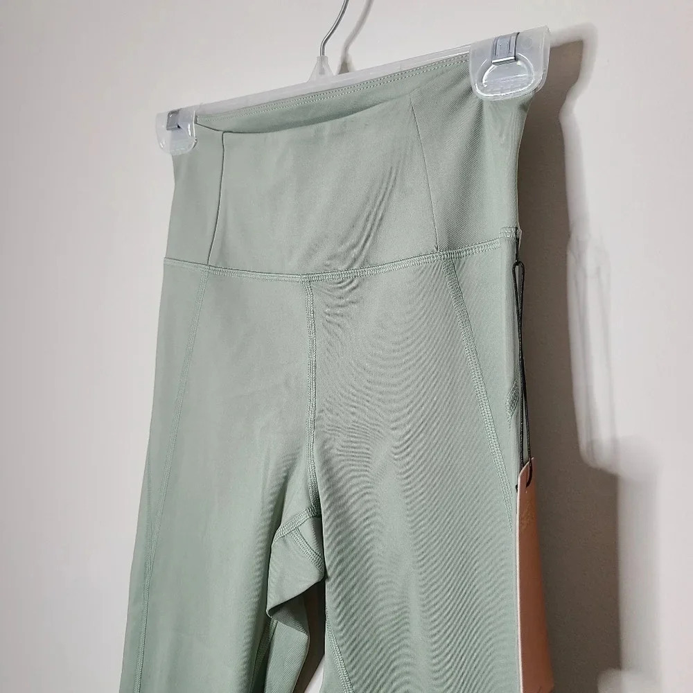 NWT Girlfriend Collective Compressive High-Rise 7/8 Leggings S Green - Picture 2 of 5